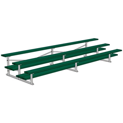 Bleacher 3 Row 15' All Aluminum Preferred Bleacher - BLDP-3AL