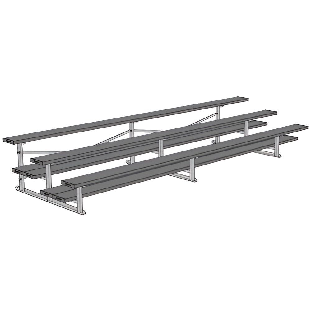 Bleacher 3 Row 15' All Aluminum Preferred Bleacher - BLDP-3AL
