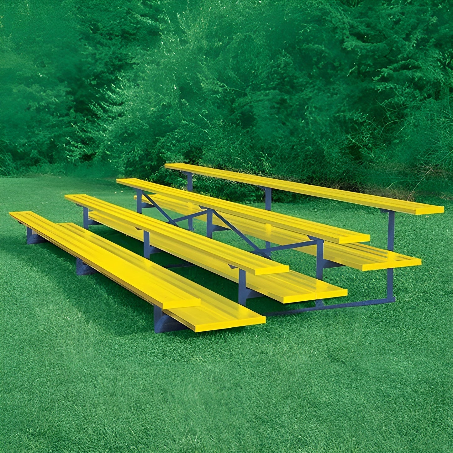 Bleacher 4 Row 21' All Aluminum Preferred Bleacher - BLDP-421AL