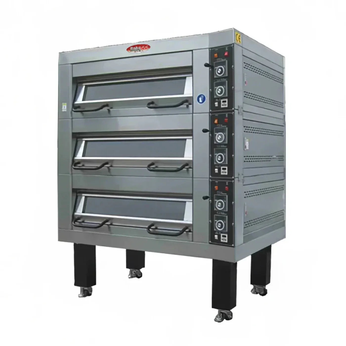 BakeMax 75" Four Deck Electric Oven, Accommodates (12) 18" X 26" Pans, 220/60/3 -  BMTD004