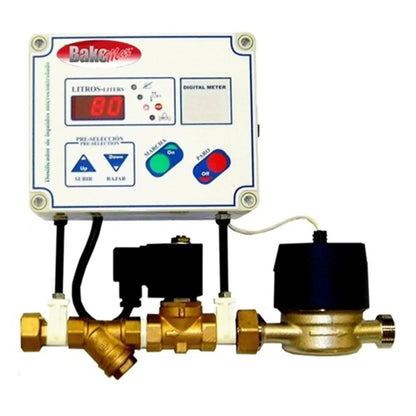 BakeMax  6" Manual Water Meter w/ Digital Display, 110/60/1 - BMWM010