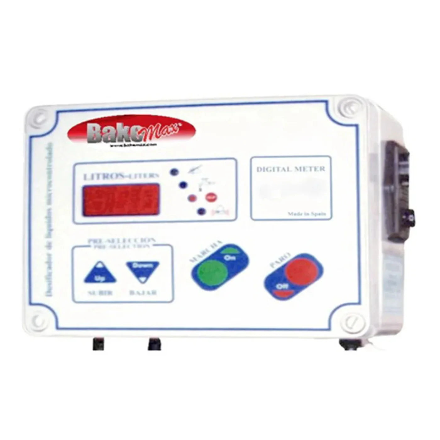 BakeMax  6" Manual Water Meter w/ Digital Display, 110/60/1 - BMWM010