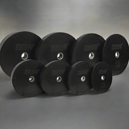 TROY BO-SBP Black Solid Bumper Plate w Steel Insert - BO-230SBP_Set