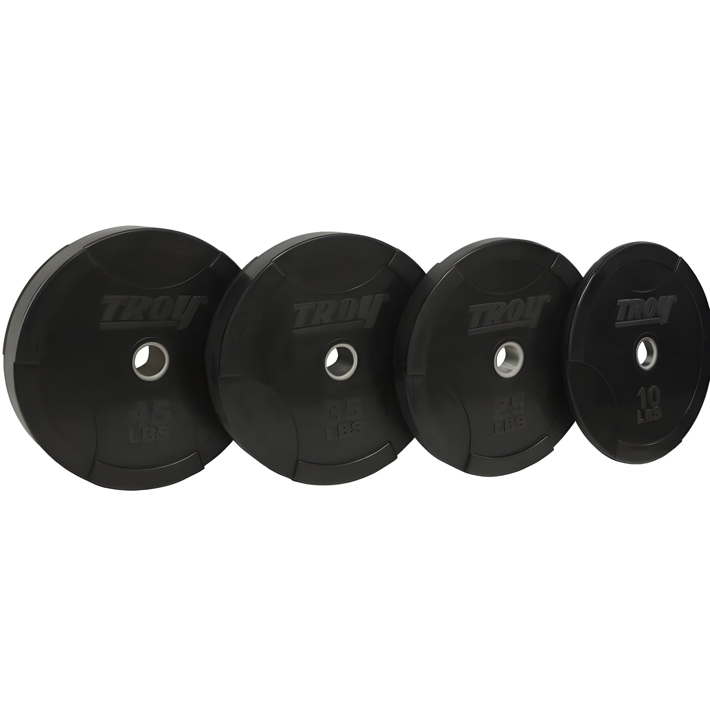 TROY BO-SBP Black Solid Bumper Plate w Steel Insert - BO-230SBP_Set