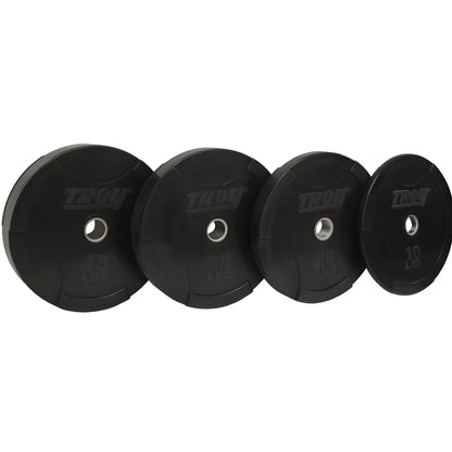 TROY BO-SBP Black Solid Bumper Plate w Steel Insert - BO-230SBP_Set