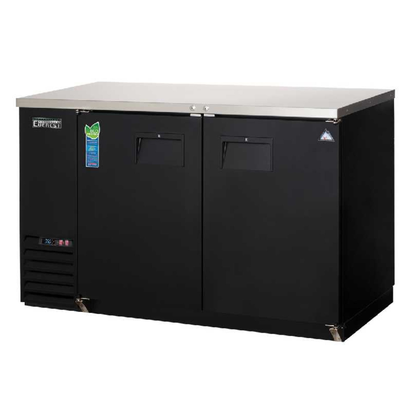 Everest Commercial 57" Two Section Back Bar Refrigerator Cooler 20 cu. ft. - EBB59