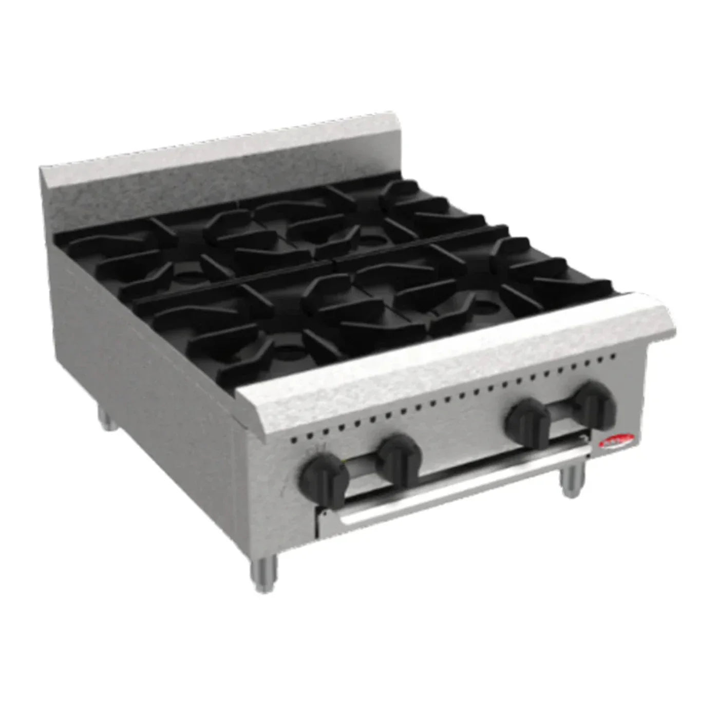 BakeMax 24" Natural Gas Countertop Hotplate w/ Manual Controls, 120,000 BTU - BAFA4M-24