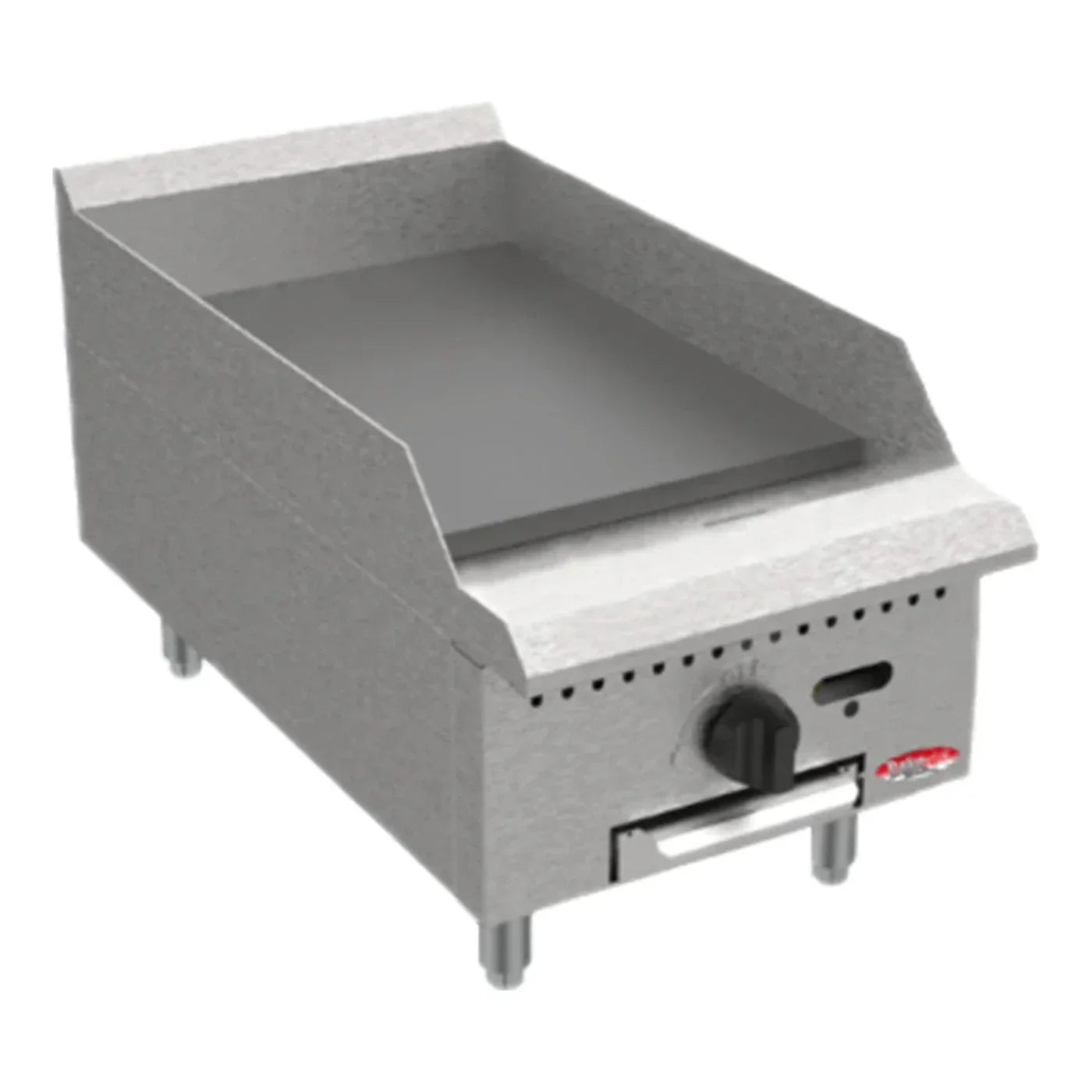BakeMax  15" Countertop Heavy Duty Natural Gas Griddle w/ Manual Controls, 30,000 BTU - BACG15-1