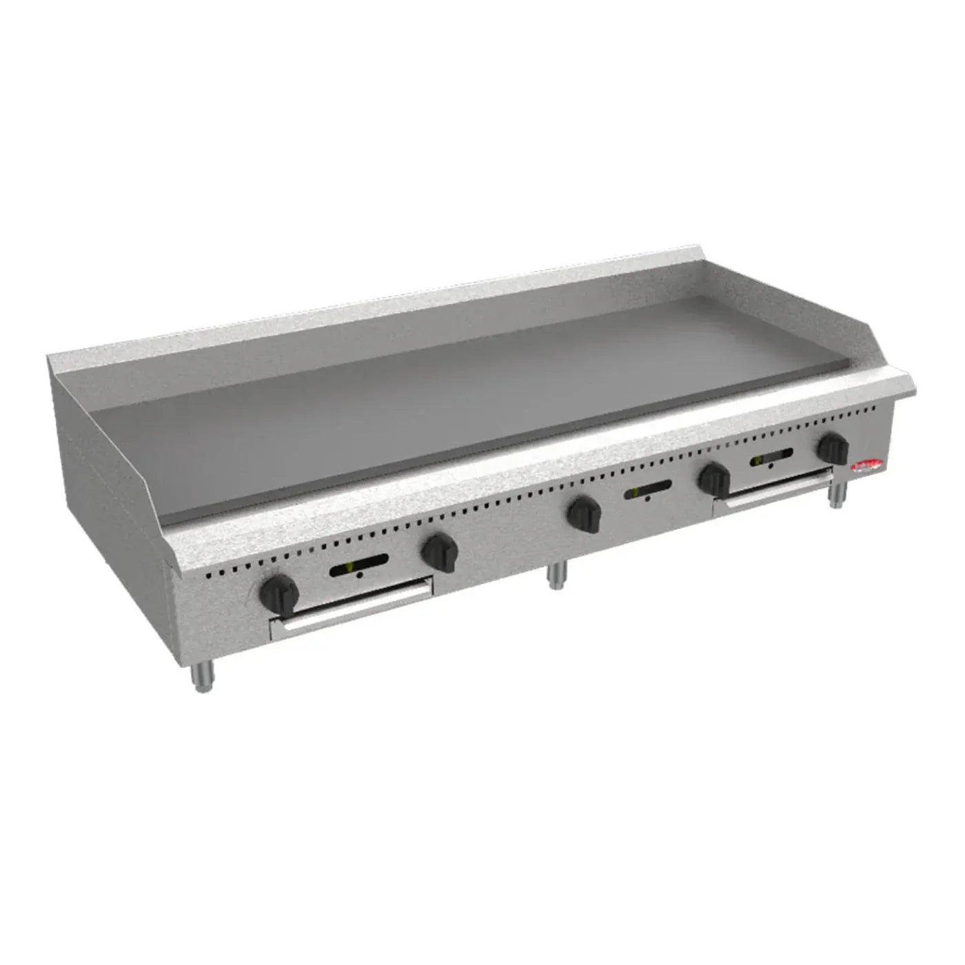 BakeMax  60" Countertop Heavy Duty Natural Gas Griddle w/ Manual Controls, 150,000 BTU - BACG60-5