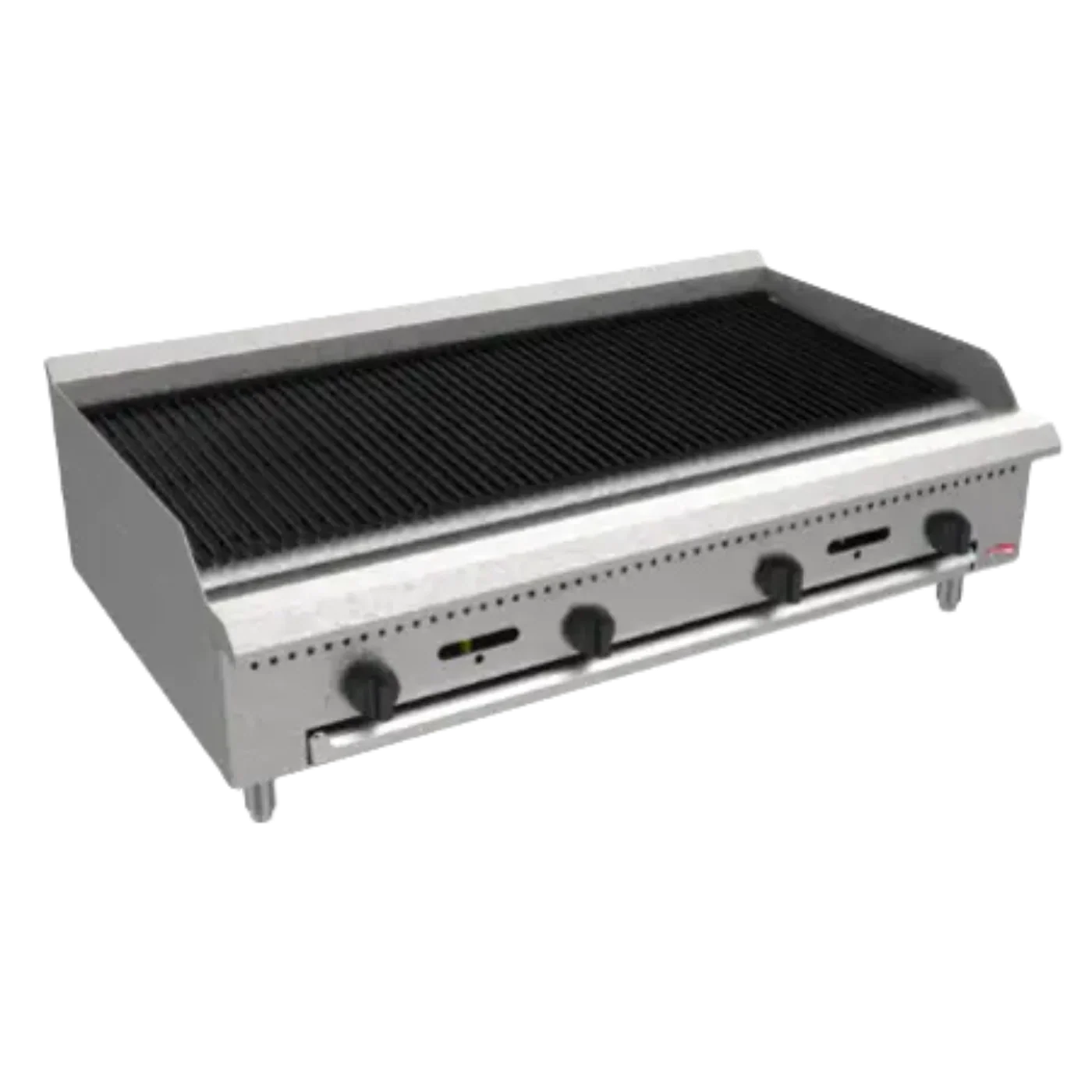 BakeMax  48" Countertop Natural Gas Charbroiler w/ Manual Controls, 120,000 BTU  BACGG48-8