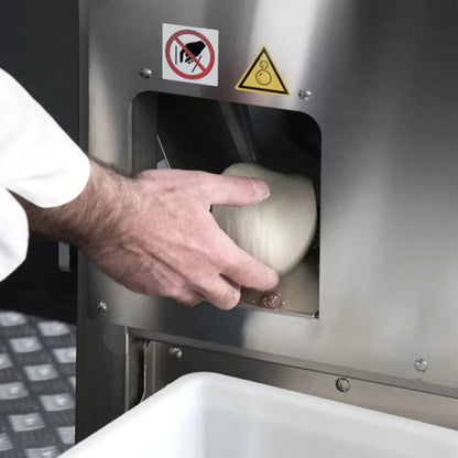 BakeMax BMDD005 28.5" Automatic Dough Divider/Rounder, 44 Liter Dough Hopper, 115/60/1 -  BMDD005