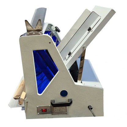 BakeMax 30" Gravity Feed Bread Slicer, Countertop, 15" Max Loaf Length, 110/60/1 - BMGF001-4