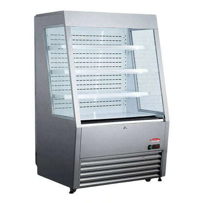 BakeMax  36" Grab & Go Refrigerated Floor Display Case, Stainless Steel - BMGGS36