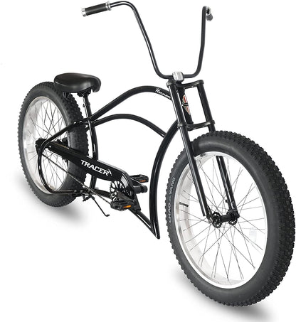 Tracer 26" Harman 1-Speed Classic Chopper Stretch Cruiser Fat Tire Bike