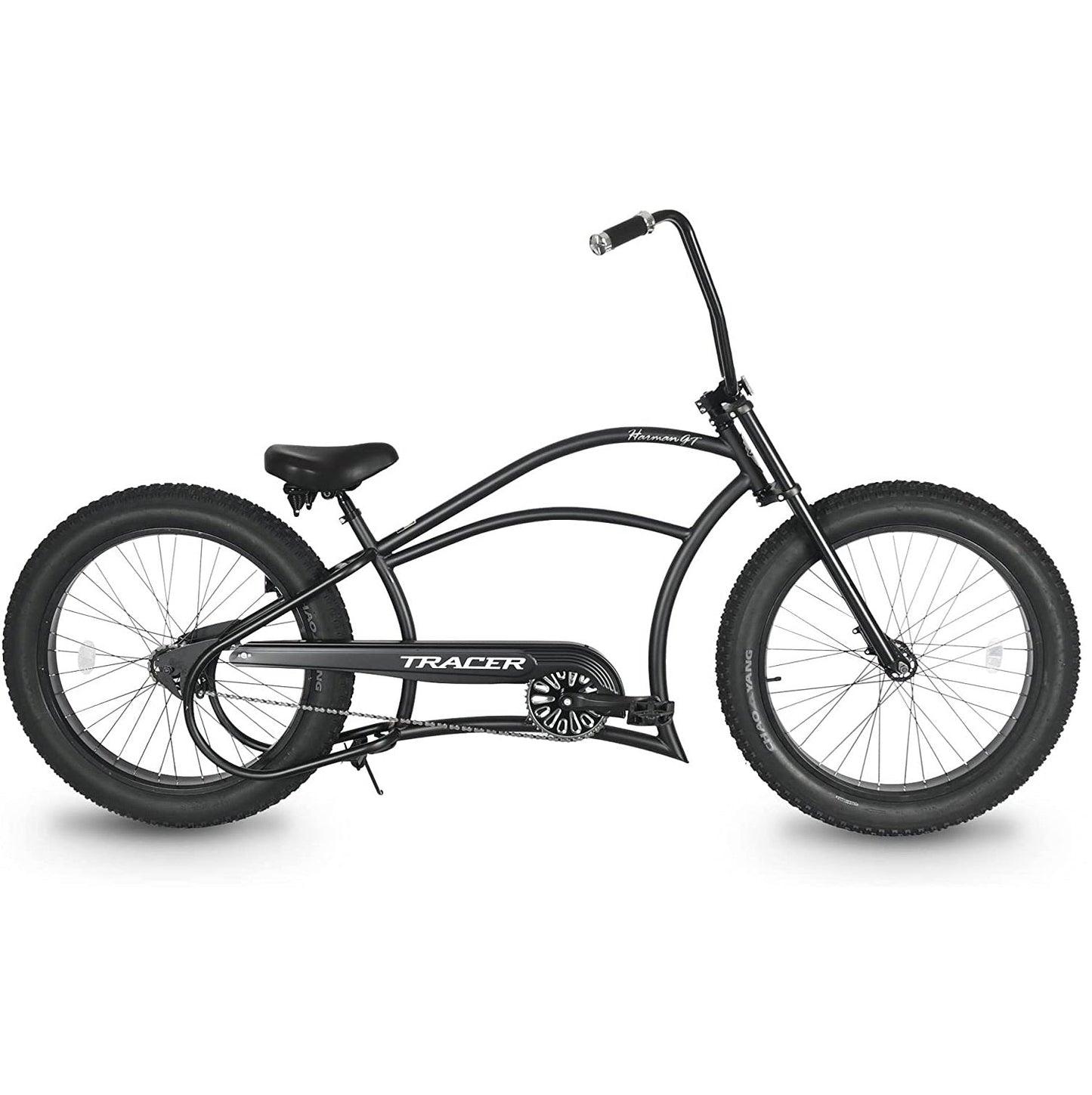 Tracer 26" Harman 1-Speed Classic Chopper Stretch Cruiser Fat Tire Bike