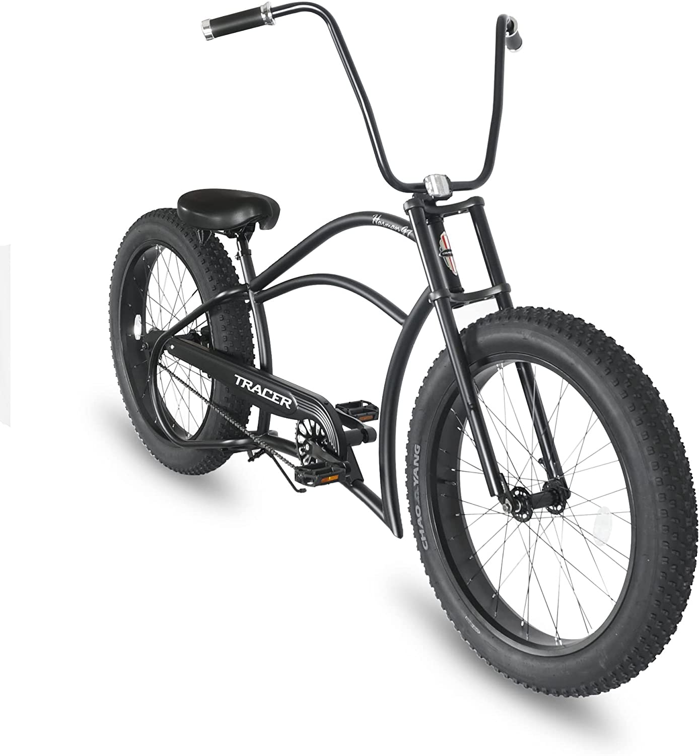 Tracer 26" Harman 1-Speed Classic Chopper Stretch Cruiser Fat Tire Bike