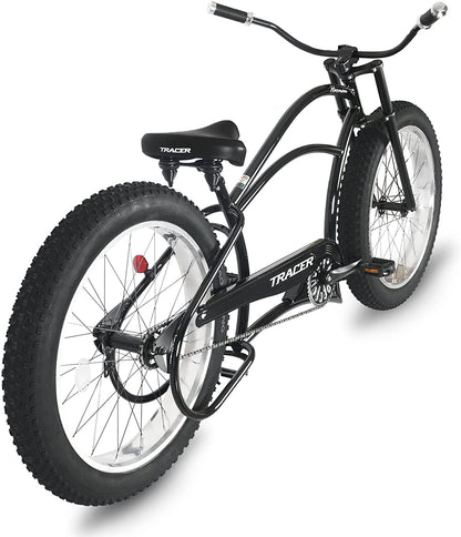 Tracer 26" Harman 1-Speed Classic Chopper Stretch Cruiser Fat Tire Bike