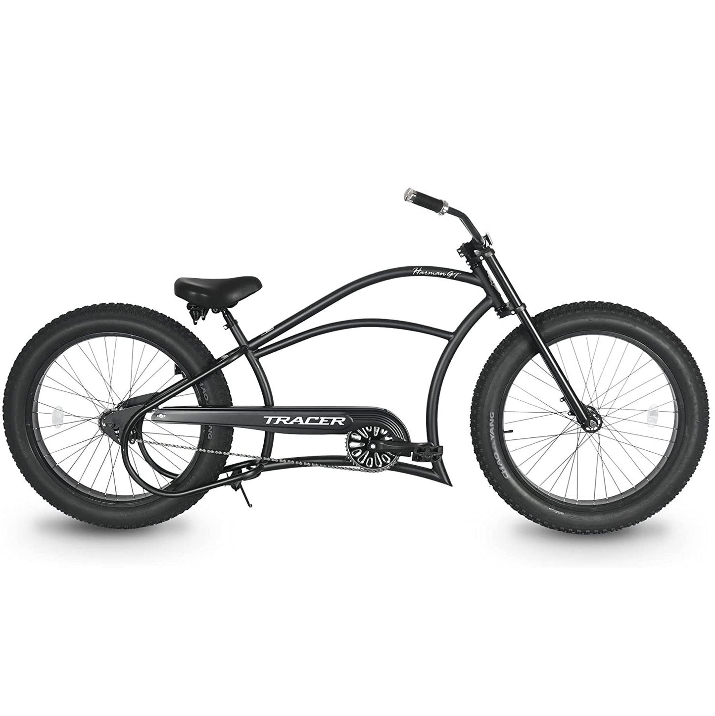 Tracer 26" Harman 1-Speed Classic Chopper Stretch Cruiser Fat Tire Bike