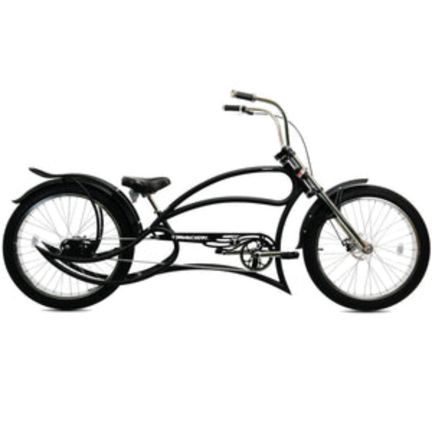 Tracer 26" Avalon GT Fat Tire Stretch Beach Cruiser Bike - MB-AVALON GT-BK/BK