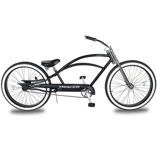 Tracer 29" Master 1-Speed Chopper Stretch Beach Cruiser Fat Tire Bike - MB-MASTER-BK