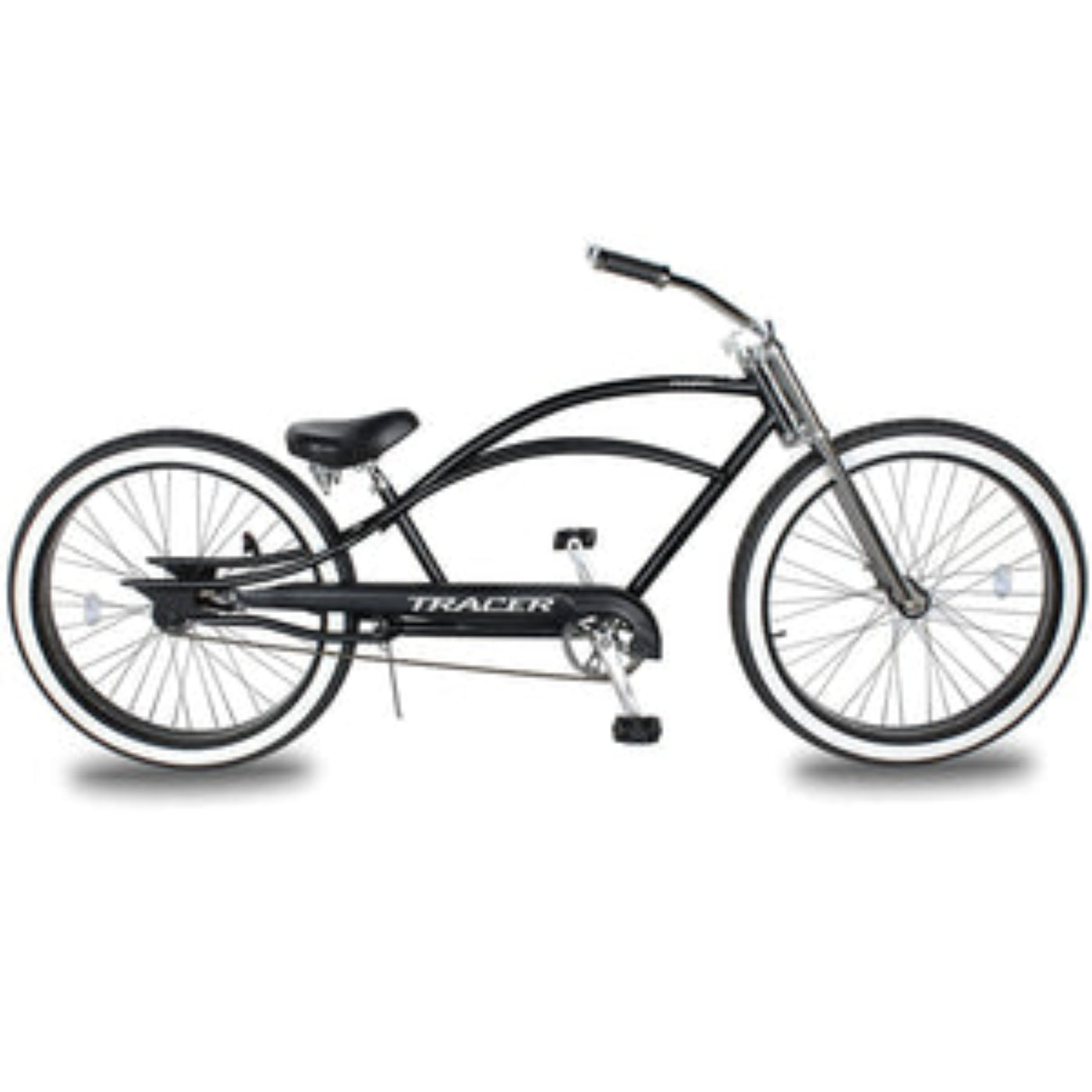 Tracer 26" Avalon GT Fat Tire Stretch Beach Cruiser Bike - MB-AVALON GT-BK/BK