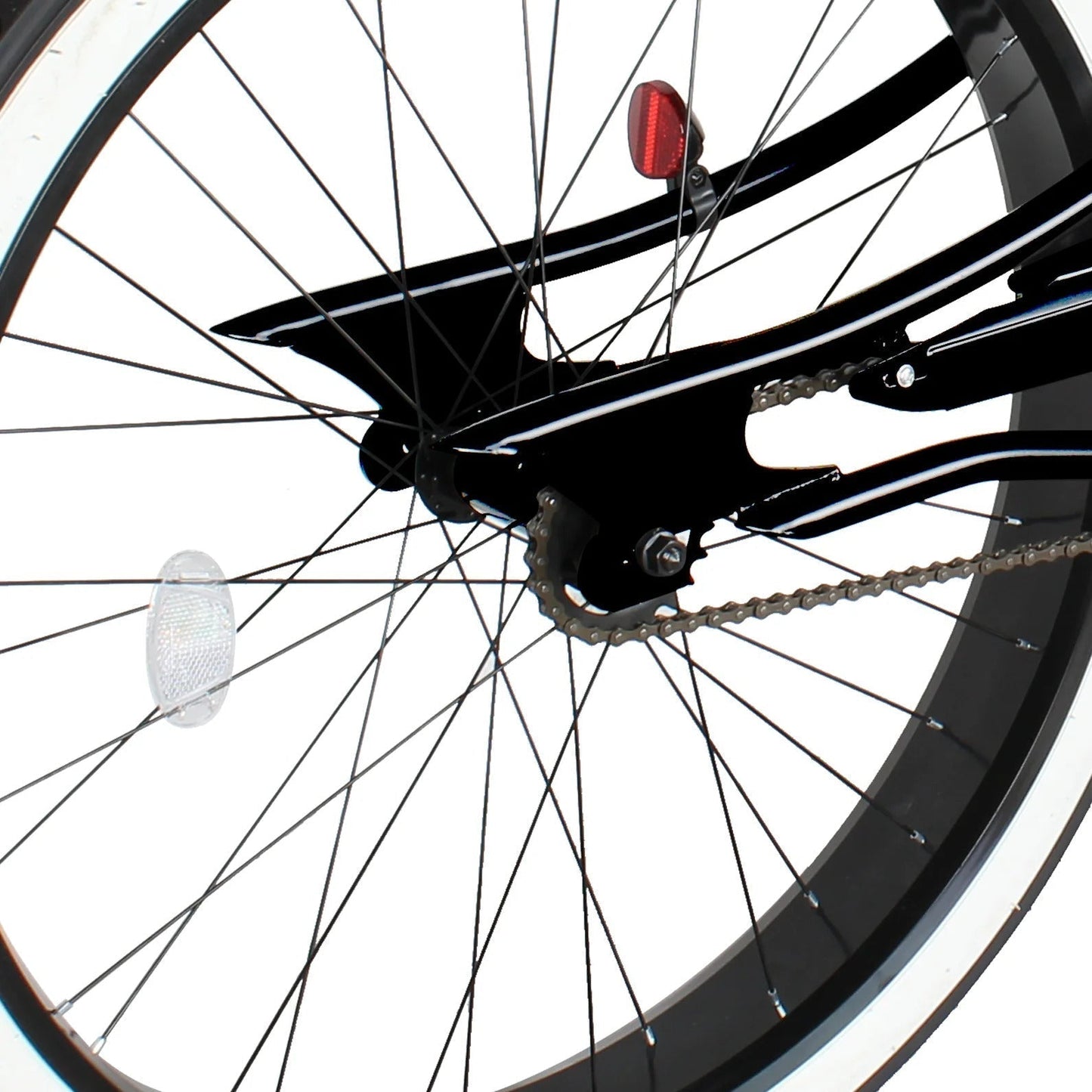 Tracer 29" Master 1-Speed Chopper Stretch Beach Cruiser Fat Tire Bike - MB-MASTER-BK