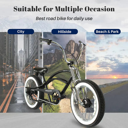 Tracer 20" Master 3i 3-Speed Chopper Style Cruiser Bike - MB-MASTER 3I DS-MBK