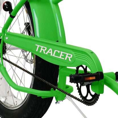 Tracer 26" Santak GT Chopper Stretch Cruiser 1-Speed Fat Tire Bike - MB-SANTAK-BL