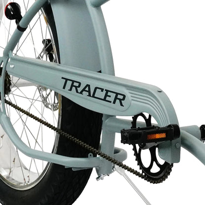 Tracer 26" Santak GT Chopper Stretch Cruiser 1-Speed Fat Tire Bike - MB-SANTAK-BL
