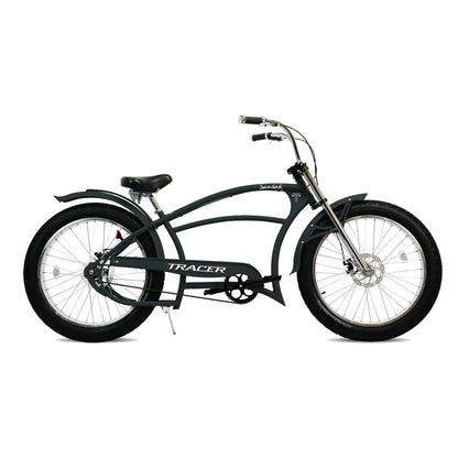 Tracer 26" Santak GT Chopper Stretch Cruiser 1-Speed Fat Tire Bike - MB-SANTAK-BL