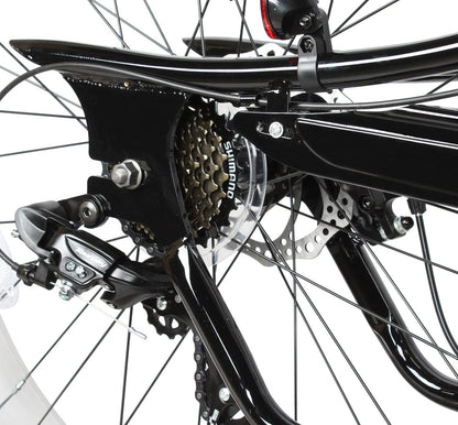 Tracer 26" Siena Chopper Stretch Cruiser Fat Tire Bike - MB-SIENA-M-BK/PLS