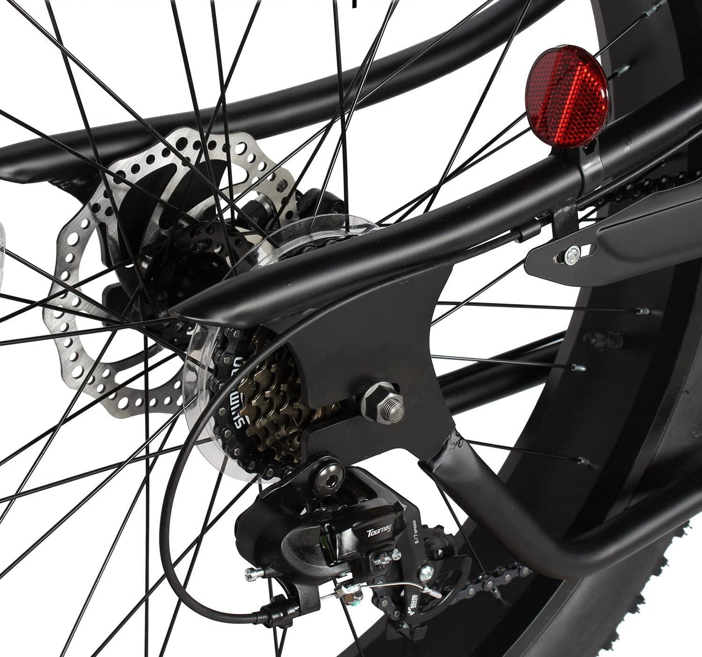 Tracer 26" Siena GT Chopper Stretch Cruiser Fat Tire Oversized Frame Bike - MB-SIENA GT-BK/PLS