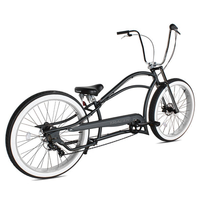 Tracer 29" Siena GT-7 Chopper Stretch Cruiser Fat Tire 7-Speed Bike - MB-SIENA GT 7-29-GRN/GRN