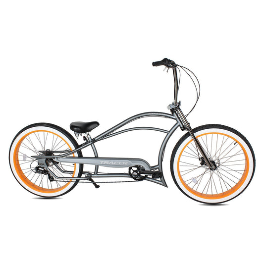 Tracer 29" Siena GT-7 Chopper Stretch Cruiser Fat Tire 7-Speed Bike - MB-SIENA GT 7-29-GRN/GRN