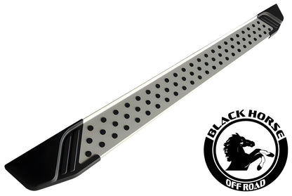 Black Horse Vortex Running Boards Aluminum - BLKVOK376