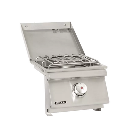 Bull Grills Built-In Single Pro Side Burner With Cover (60018/9) - 60018