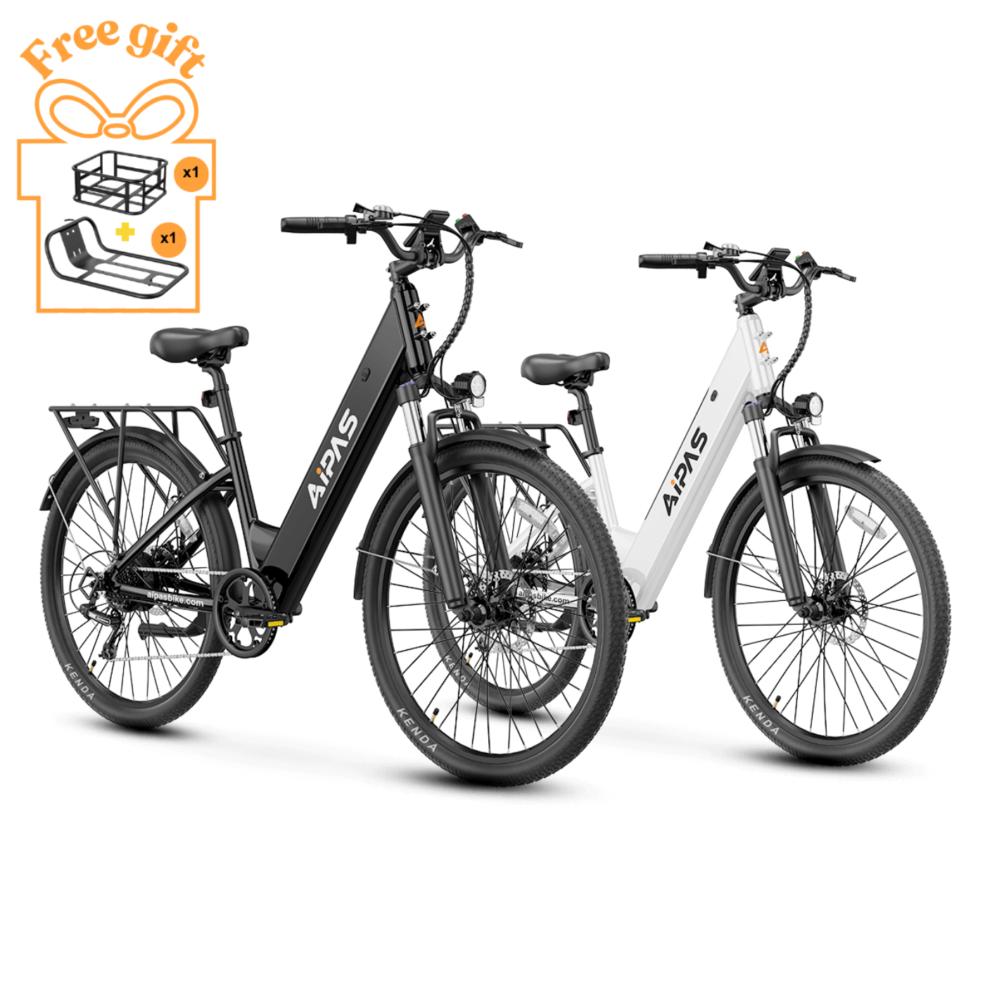 Aipas Ebike Combo Sale C1*2 - Combo_C1-WH_and_C1-BK