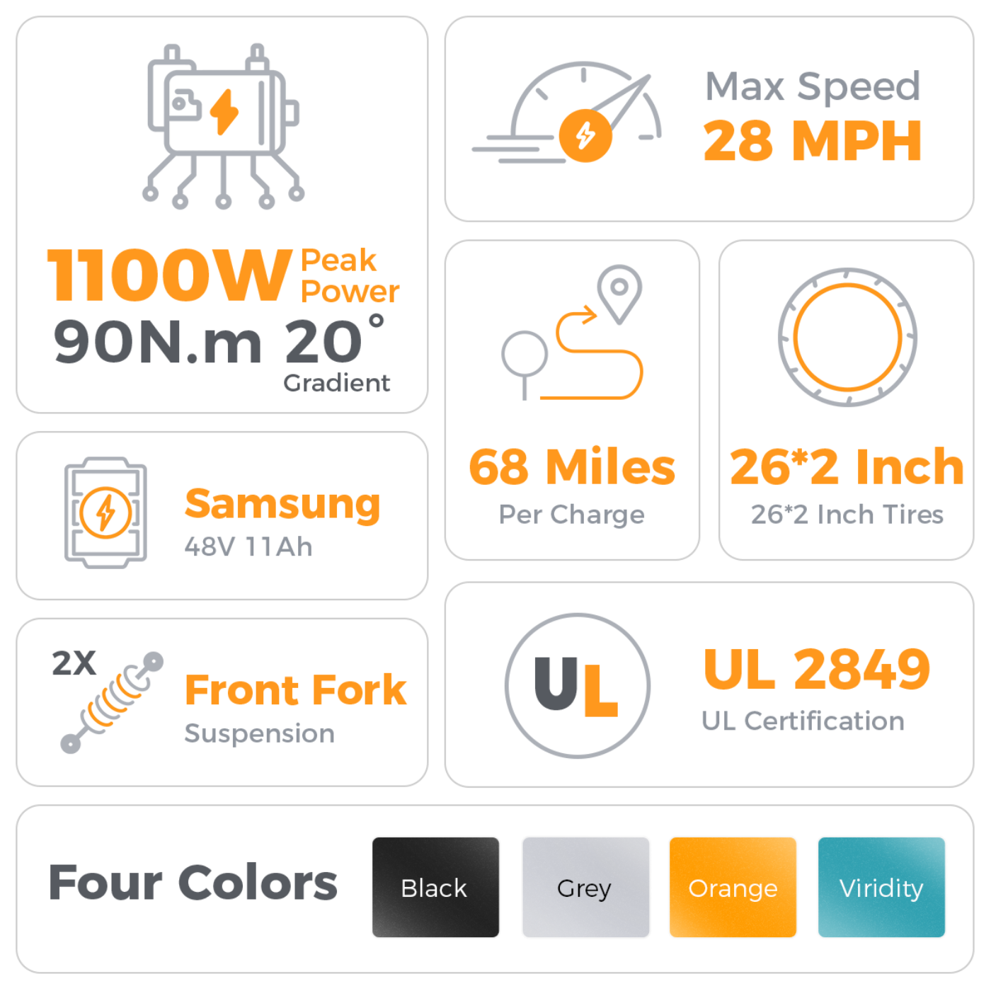 Aipas Ebike Combo Sale M2 + C2 - Aipas-M2orange+C2black