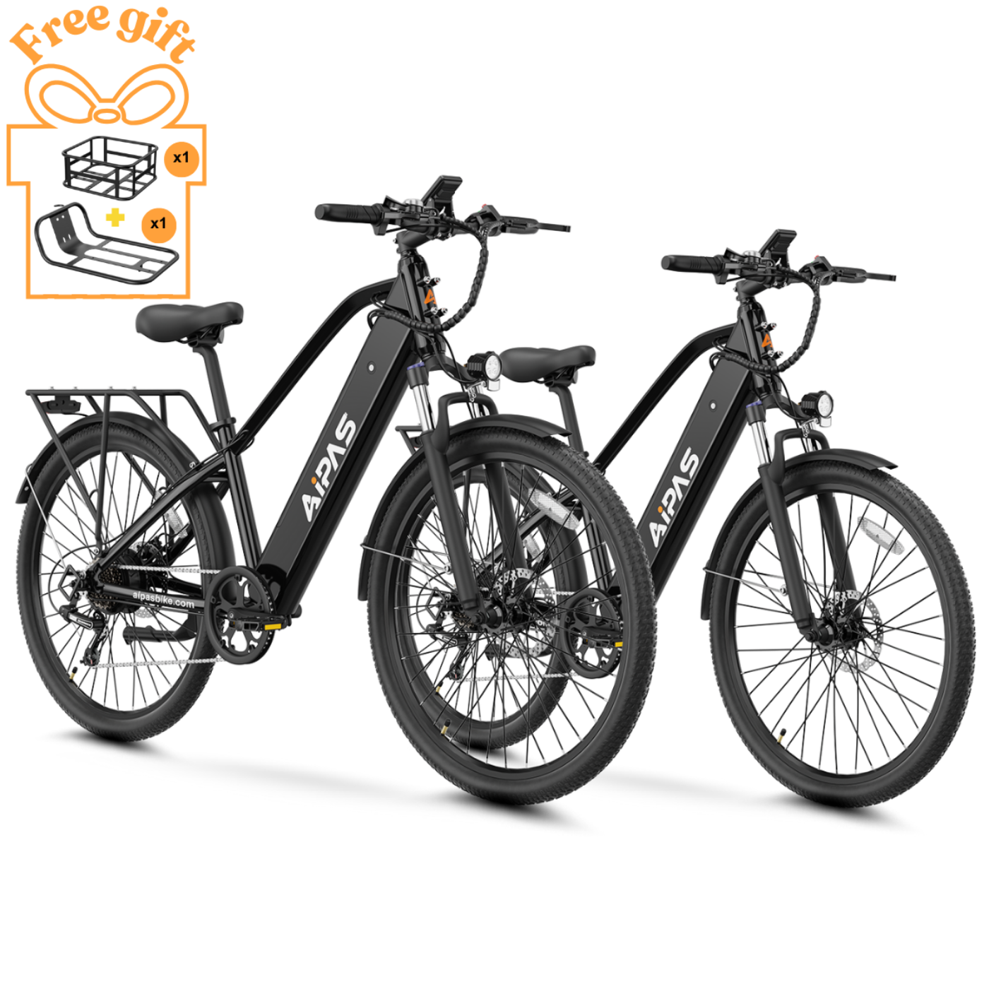 Aipas Ebike Combo Sale C2*2 - Aipas-C2combo-Black+Black