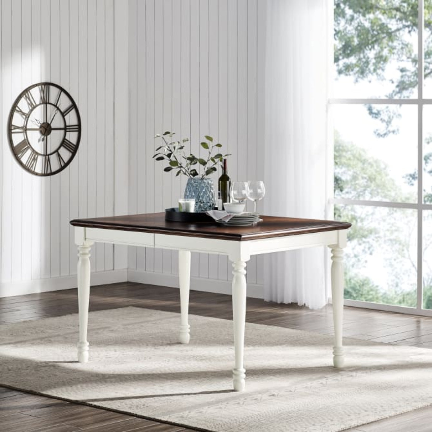 Crosley Shelby Dining Table Distressed-White - CF2002-WH