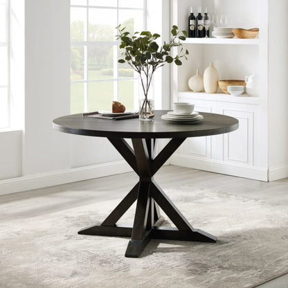 Crosley Hayden 47 Inch Round Dining Table Slate- CF2011-SL