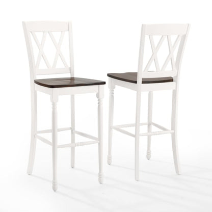 Crosley Shelby 18 Inch 2pc Bar Stool Set - CF501030-WH