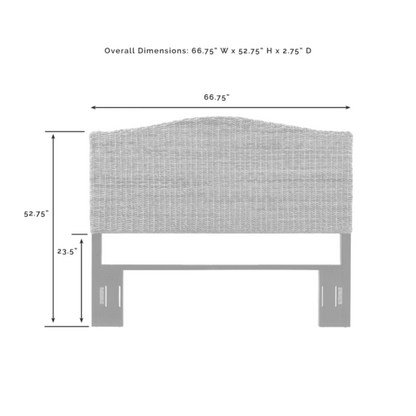 Crosley Serena Queen Headboard Banana-leaf - CF92005-501BN