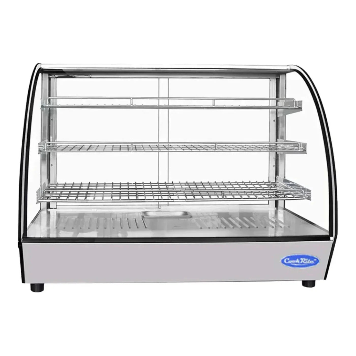 Atosa CHDC-56 35.38" Countertop Heated Curved Display Case 5.7 Cu. Ft - CHDC-56