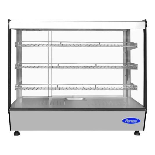 Atosa CHDS-53 27.63" Countertop Heated Square Display Case 5.3 Cu. Ft - CHDS-53
