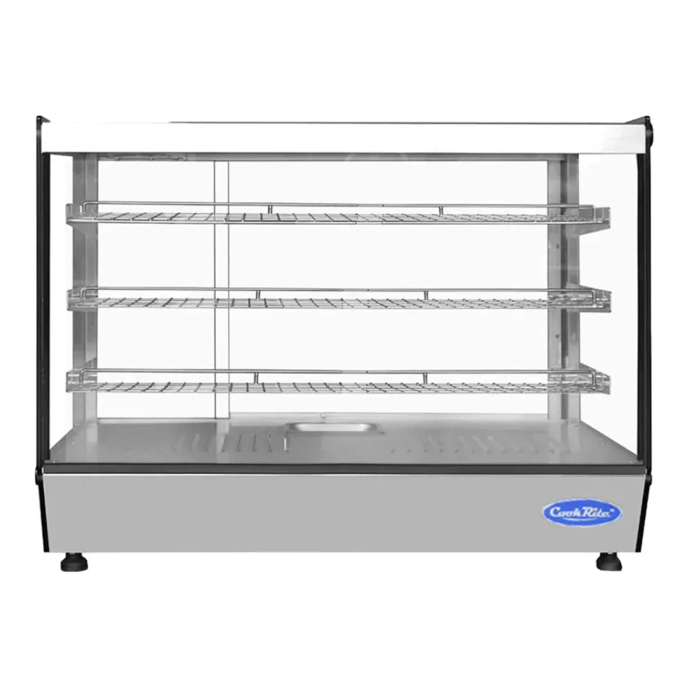 Atosa CHDS-71 35.38" Countertop Heated Square Display Case 7.1  Cu. Ft - CHDS-71