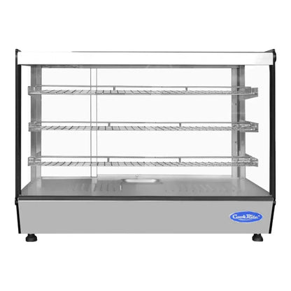 Atosa CHDS-71 35.38" Countertop Heated Square Display Case 7.1  Cu. Ft - CHDS-71