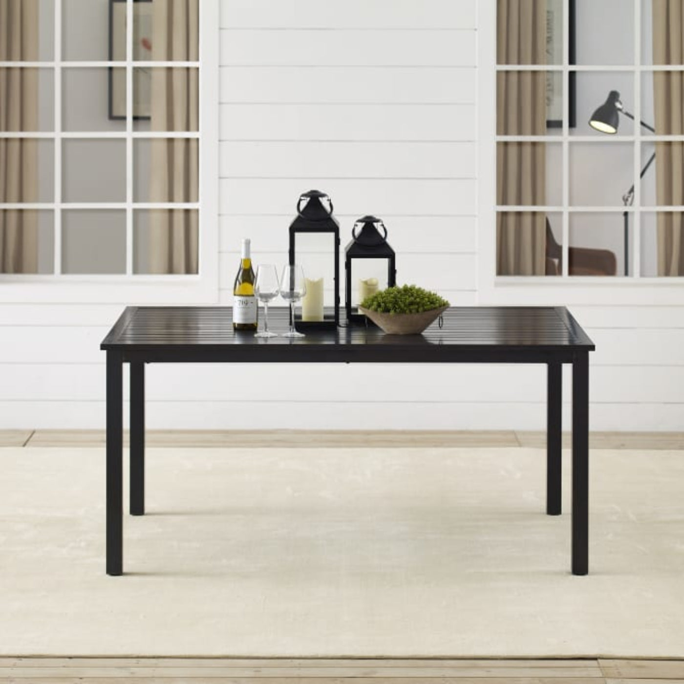 Crosley Kaplan 60 Inch Outdoor Metal Dining Table Oil-Rubbed Bronze - CO6215-BZ