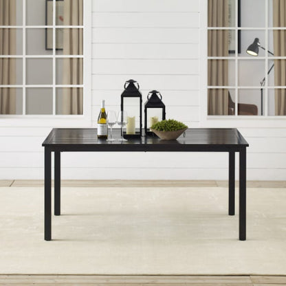 Crosley Kaplan 60 Inch Outdoor Metal Dining Table Oil-Rubbed Bronze - CO6215-BZ