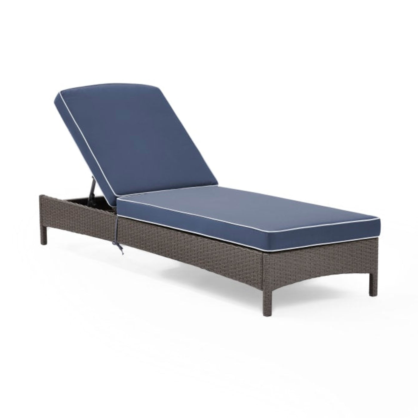 Crosley Palm Harbor Outdoor Wicker Chaise Lounge Navy - CO7122WG-NV
